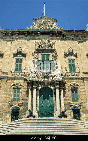 Palace Auberge de Castile et Leon, Valetta, Unesco world heritage site, Malta Stock Photo