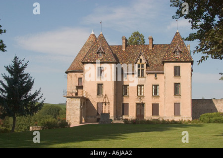 Chateau de Couches Burgundy Saone et Loire Bourgogne France Stock Photo