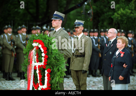 One of the ceremonies to the 60th anniversary of the Warsaw Uprising, Poland Stock Photo