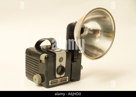Kodak Brownie Hawkeye Flash camera circa 1955 Stock Photo