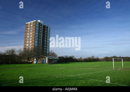 An example of a block of flats in Harlow Stock Photo