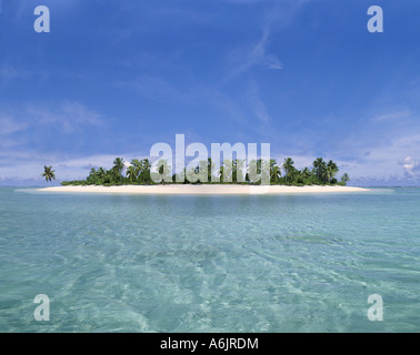 Tropical Island, Aitutaki Atoll, Cook Islands Stock Photo