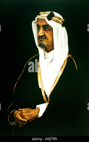 Saudi Arabia His Majesty Late King Faisal Bin Abdul Aziz Stock Photo