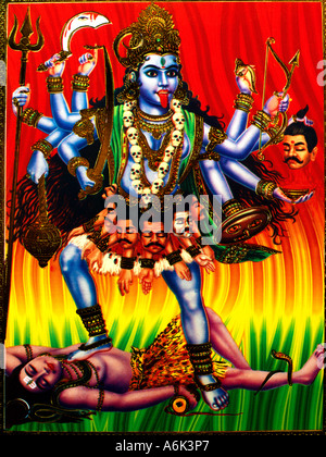 Kali Hindu Goddess Stock Photo