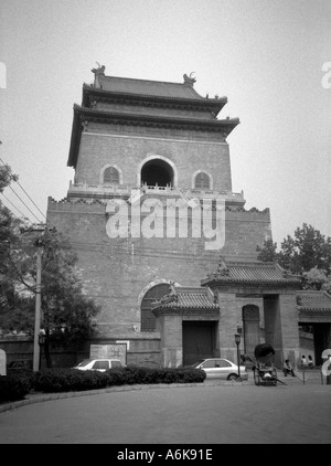 The Bell and Drum Tower of Beijing central axis, Beijing, China Stock ...