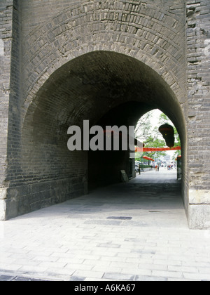 City Walls Xi'an Xian Great Ancient Capital of China  Shaanxi Chinese Asian Asiatic Asia Stock Photo