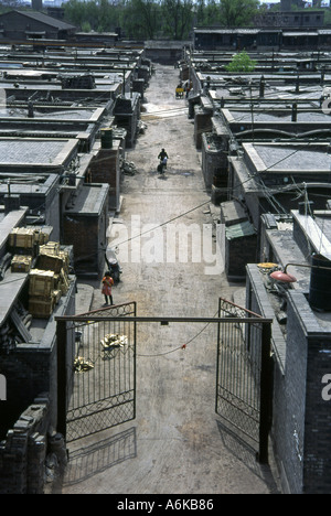 Pingyao from City Wall UNESCO World Heritage Site Shanxi China Chinese Asian Asiatic Asia Stock Photo