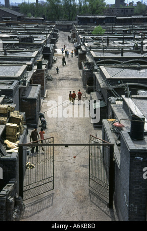 Pingyao from City Wall UNESCO World Heritage Site Shanxi China Chinese Asian Asiatic Asia Stock Photo