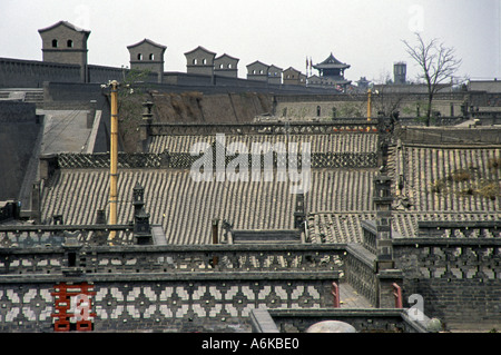 City Walls Pingyao UNESCO World Heritage Site Shanxi China Chinese Asian Asiatic Asia Stock Photo