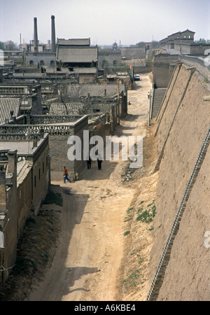 Pingyao from City Walls UNESCO World Heritage Site Shanxi China Chinese Asian Asiatic Asia Stock Photo