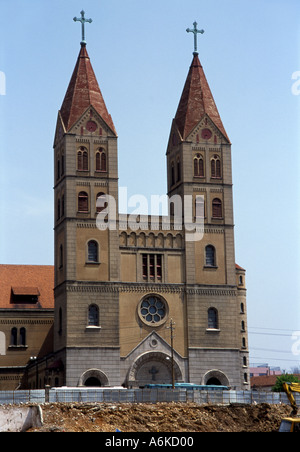 St. Michael's Church Qingdao Shandong Peninsula China Chinese Asian Asiatic Asia Stock Photo