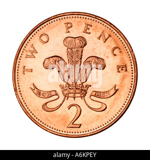 two pence coin Stock Photo