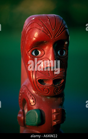 Tiki Maori Art Queenstown New Zealand Stock Photo