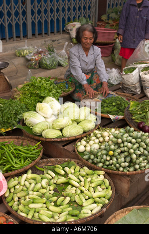 THAILAND Chiang Mai Outdoor Food Market ASIA Stock Photo