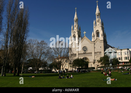 Washington Square, St Peter and Paul Stock Photo