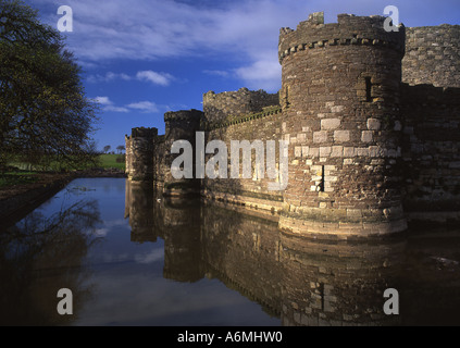 The north view of Beaumaris Castle, in the isle of Anglesey Stock Photo ...