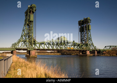 The Newport Bridge over the River Tees (1934) Middlesbrough, North Yorkshire England Stock Photo