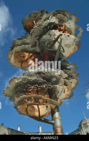 New Sculpture Piccadilly Gardens Manchester City centre UK Europe Stock Photo