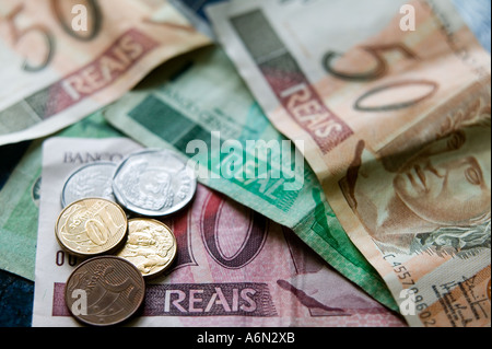 Brazilian currency Real s Stock Photo