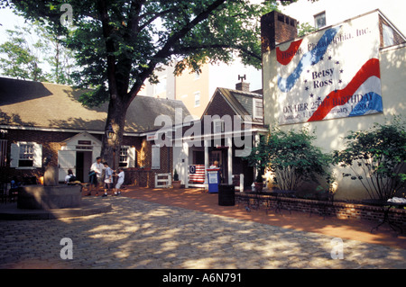 Betsy Ross House, Historic District, Philadelphia, Pennsylvania Stock Photo