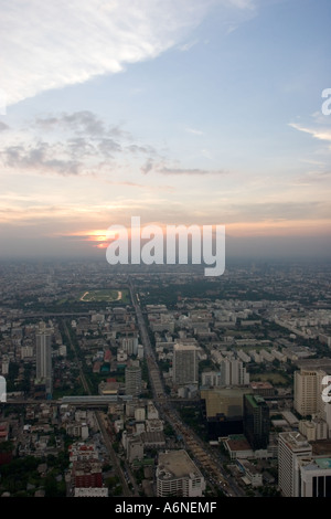 Vertical shot of Bangkok at sunset Stock Photo