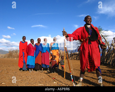 Malambo district in the Ngorongoro Crater of Tanzania, Africa. Stock Photo