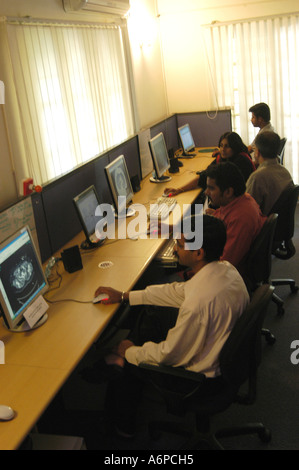 ASB77439 A medical call center in India Stock Photo