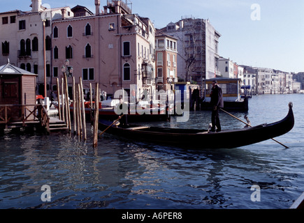 VENICE ITALY JANUARY. Venice is at risk from flooding pollution population decline expensive housing and  unemployment Stock Photo