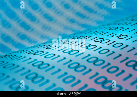 Binary code Stock Photo