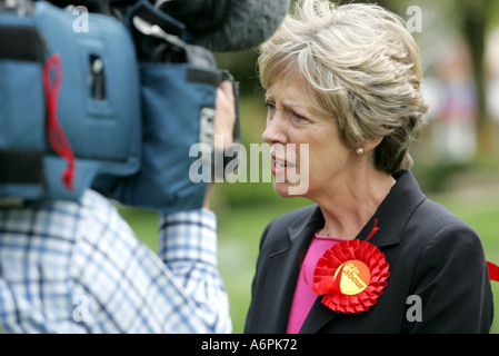 Patricia Hewitt campaigning during the general election England She became Secretary of State for Health on the 5 May 2005 Stock Photo