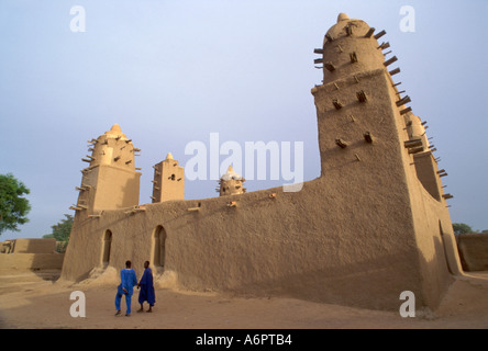 Adobe Dogon mosque, Bore. Mali Stock Photo