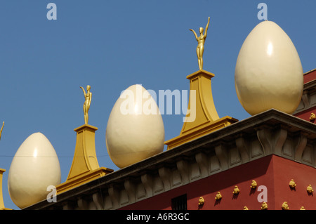 Salvatore Dali Museum with eggs of pidgeons on the top, Gerona Stock Photo