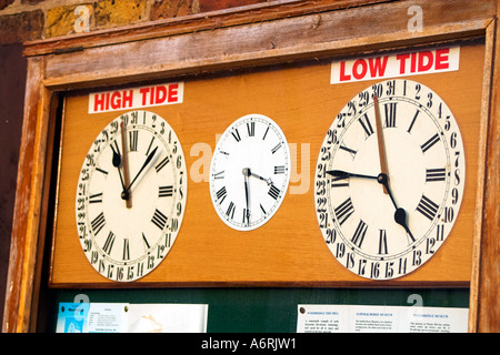 Woodbridge Tide Clock Stock Photo