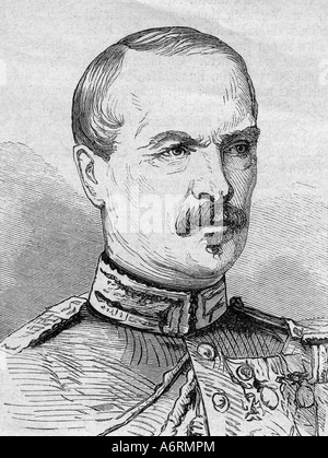 Frossard, Charles Auguste, 26.4.1807 - 25.8.1875, French general, portrait, engraving, 1870, politics, Franco-Prussian War, Fran Stock Photo