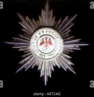 decorations, Germany, Prussia, order of the red eagle, star, 2nd class, instituted 17.11.1705, Stock Photo