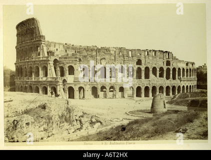 geography/travel, Italy, Rome, Colosseum, exterior view, second half 19th century, Flavian Amphitheatre, coliseum, ruin, historic, historical, Europe,  architecture, building, ancient world,