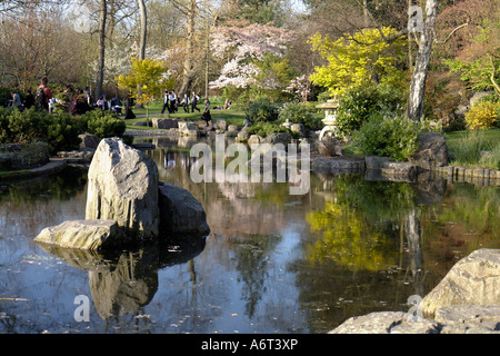 Kyoto Garden in Holland Park. Kensington and Chelsea, London, England, UK Stock Photo