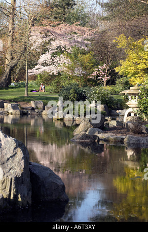 Kyoto Garden in Holland Park. Kensington and Chelsea, London, England, UK Stock Photo