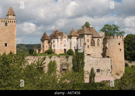 Chateau de Couches Burgundy France Stock Photo