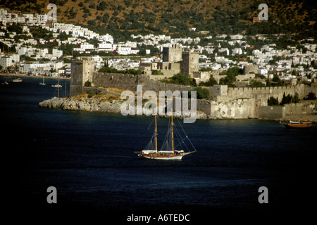 one of the popular resort in Turkey which call Bodrum Stock Photo