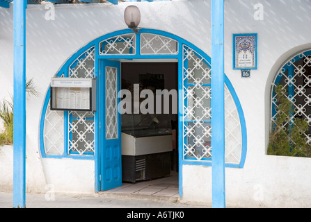 Tunisian Tourist Restaurant in Houmt Souk Djerba Tunisia Stock Photo