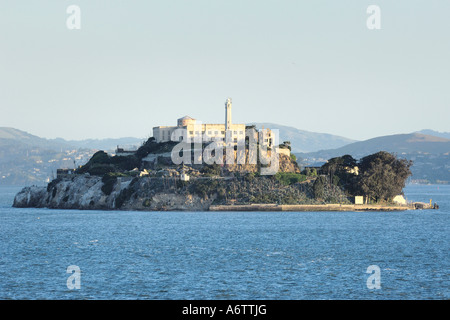 Alcatraz Prison museum in San Francisco Bay Stock Photo