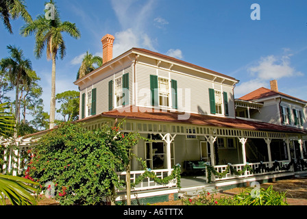 Thomas Edison winter home estate main house Fort Myers Florida Stock Photo