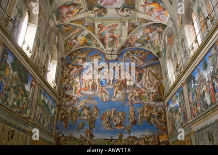 Mural In The Chapel Of A Museum Sistine Chapel Vatican