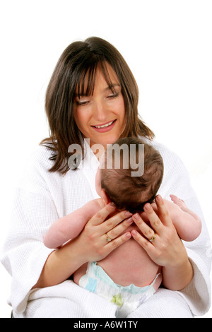 Mother and Baby Models Released Stock Photo