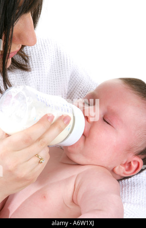 Mother Feeding Baby Models Released Stock Photo