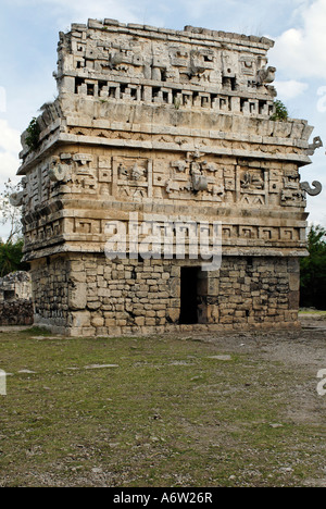 La Iglesia, Maya and Toltec archeological site Chichen Itza, new worldwonder, Yucatan, Mexico Stock Photo