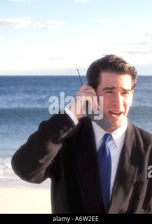 Cellular phone Businessman Stock Photo