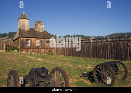 California Fort Ross State Historic Park Russian outpost on north coast circa 1812 Stock Photo