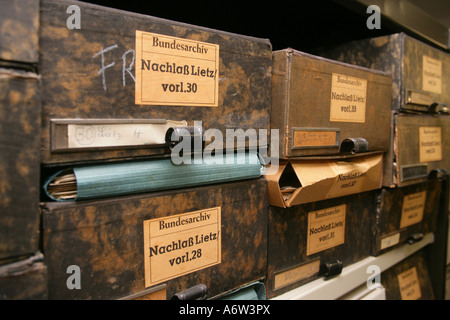 Legacy archive at federal archive in Koblenz, Rhineland-Palatinate, Germany Stock Photo